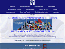 Tablet Screenshot of internationales-sprachzentrum.com